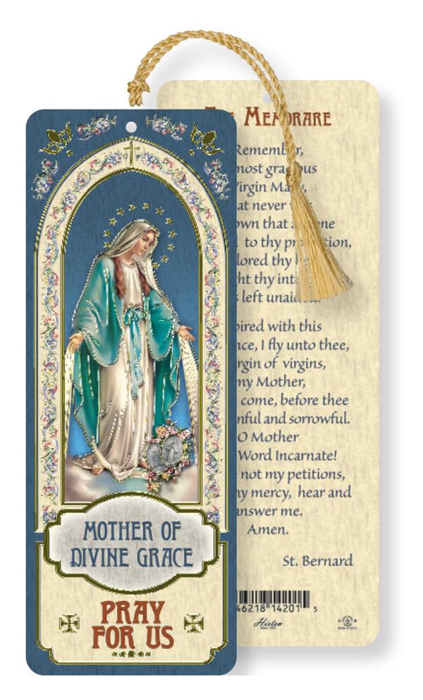 Our Lady of Grace / Memorare Laminated Gold Foil Bookmark, 10-Pack, # 7102