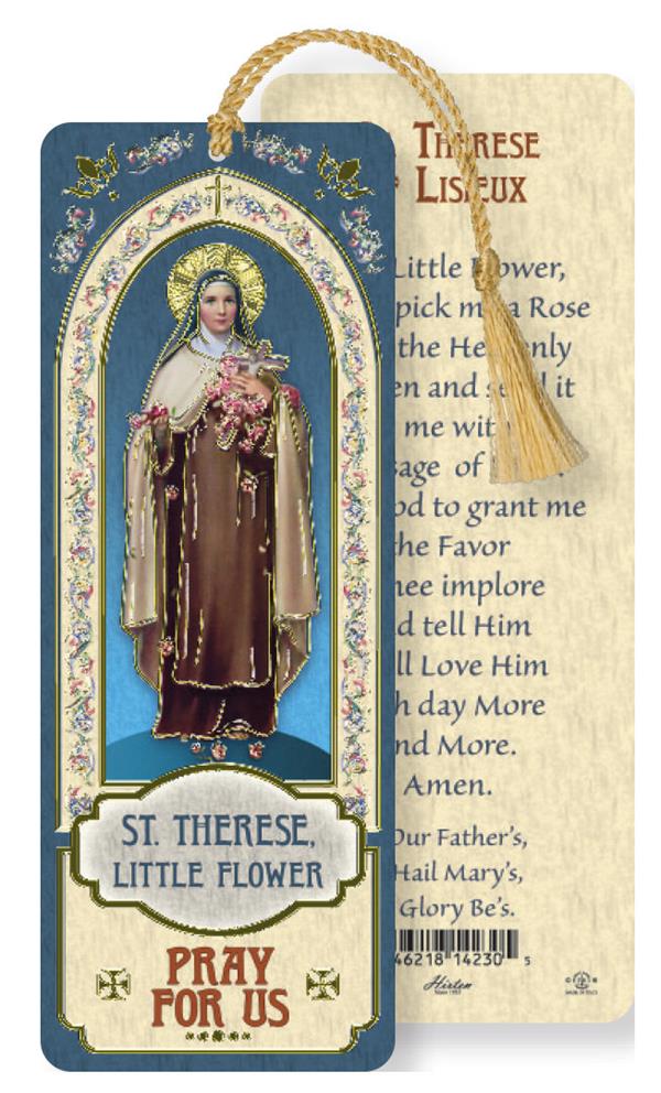 St. Therese Lisieux Laminated Gold Foil Bookmark, 10-Pack, # 7123