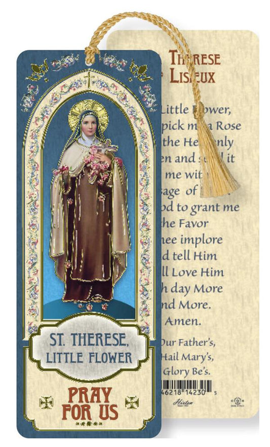 St. Therese Lisieux Laminated Gold Foil Bookmark, 10-Pack, # 7123