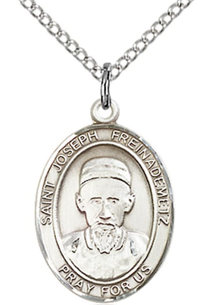 St. Joseph Freinademetz Medal in Fine Pewter, 3/4" tall, Your Choice of Chain # 17096