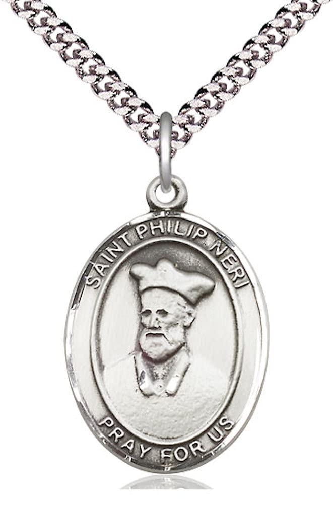 St. Philip Neri Medal in Fine Pewter, 1" tall, Your Choice of Chain, # 5530