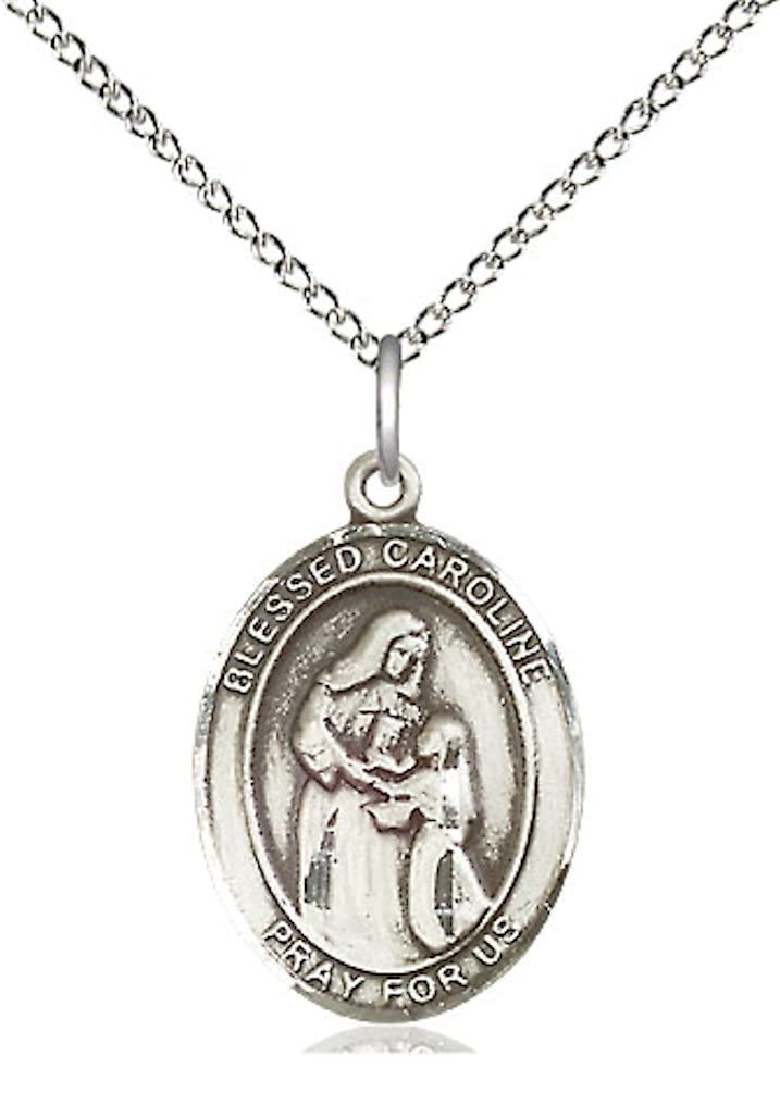 Blessed Caroline Gerhardinger Medal in Fine Pewter, 3/4" tall, Your Choice of Chain, # 5667