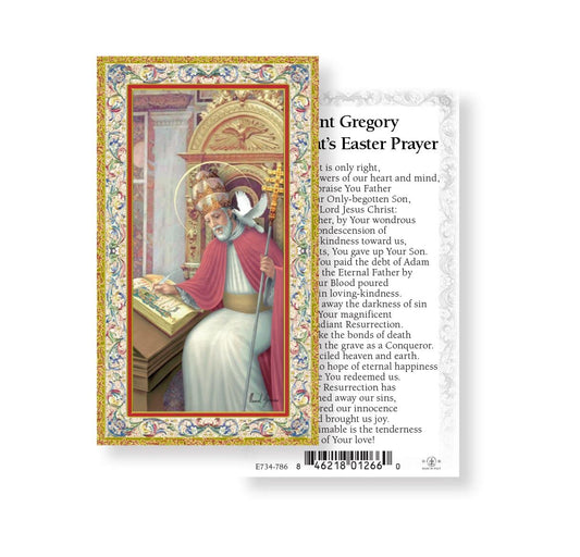 St. Gregory Easter Prayer Gold Stamped Paper Holy Cards, 100-Count Value Pack