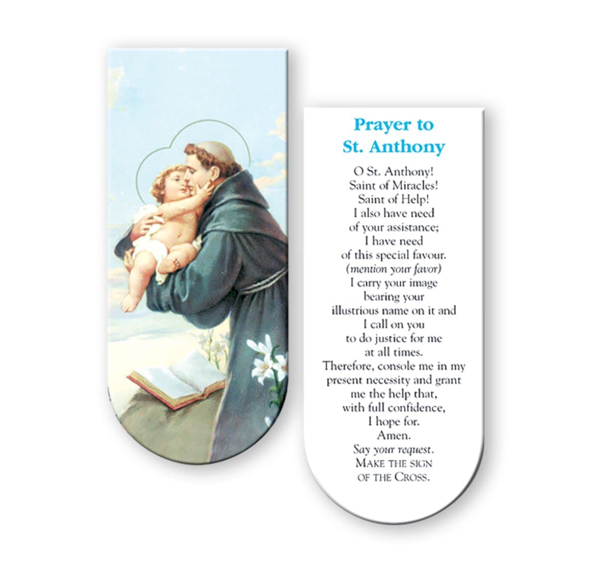 Magnetic Bookmark, 3", St. Anthony, 10-Pack, # 70357