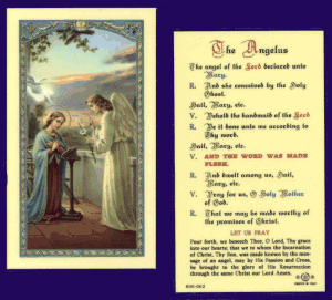 Angelus: Laminated Holy Card, # 99790