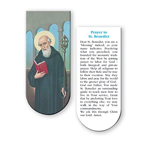 Magnetic Bookmark, 3", St. Benedict, 10-Pack, # 96219