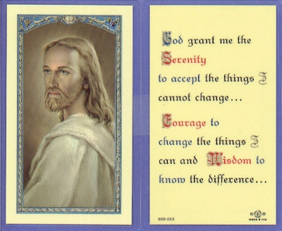 Serenity Prayer Laminated Holy Card, # 99729