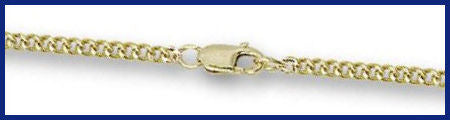 30" Curb Chain with Clasp, 2.9mm, Light Gold Plated, # 8607