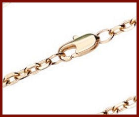 20" Box Cable Chain, 2.75mm wide, Light Gold Plated, # 8679