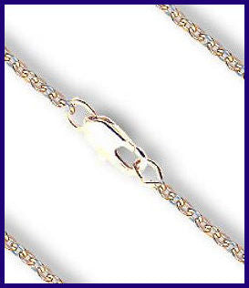 27" Heavy Hamilton Gold Plated Cable Flat Chain, 2.7mm wide, # 8995