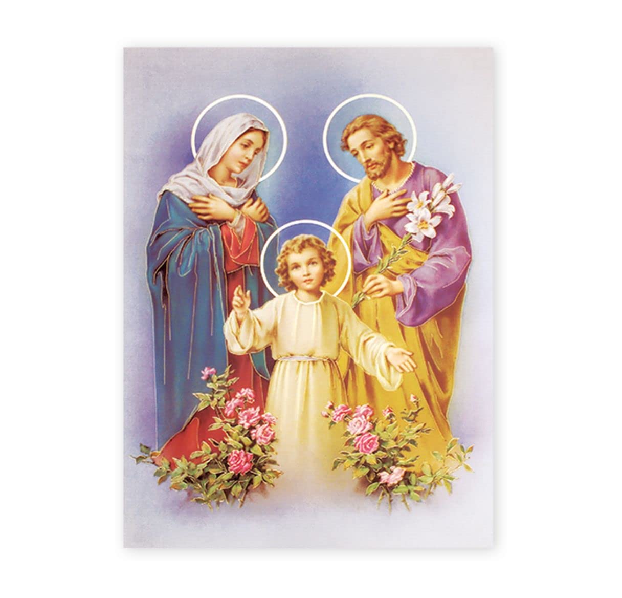 19" x 27" Poster of the Holy Family, Italian gold embossed, #, 98453