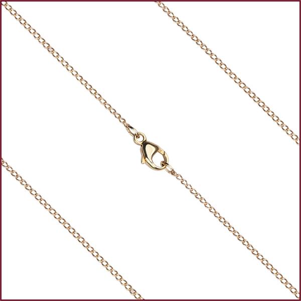 13" 14kt Gold Filled Curb Chain w/ Clasp, 1.2mm wide, # 9472