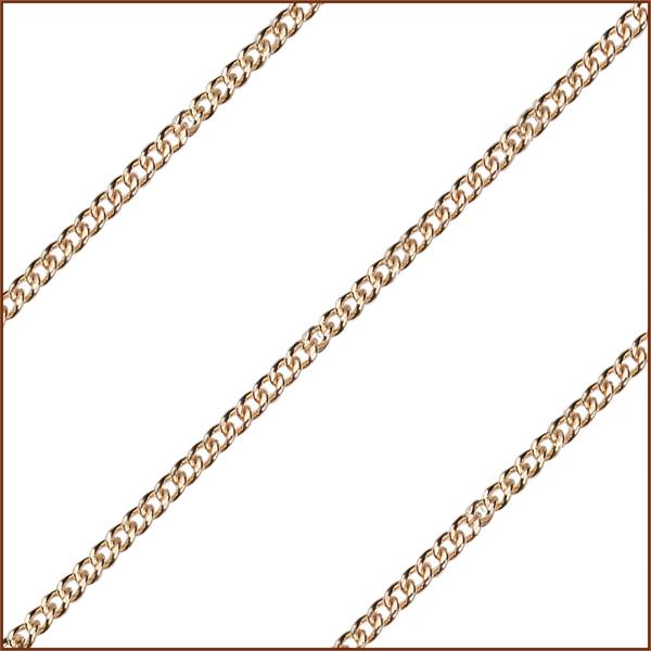 24" 14kt Gold Filled Endless Curb Chain, 1.9mm wide, # 9492