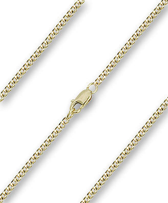 20" 14kt Gold Filled Curb Chain w/ Clasp, 2.15mm wide, # 9507