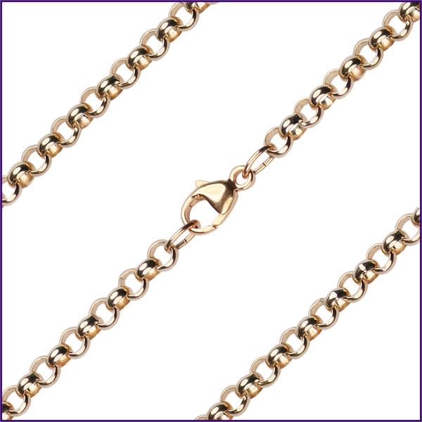 24" Medium Rolo Chain, 3.3mm wide, 14kt Gold Filled, # 9639