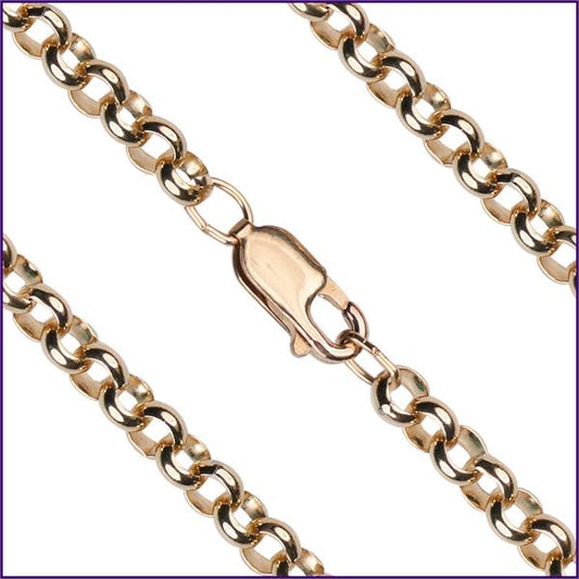 30" Heavy Rolo Chain, 4.85mm wide, 14kt Gold Filled, # 9645