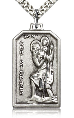 7/8" Sterling Silver Cross, Your Choice of 3mm Swarovski Birthstone (Topaz Displayed), your choice of chain, # 48398