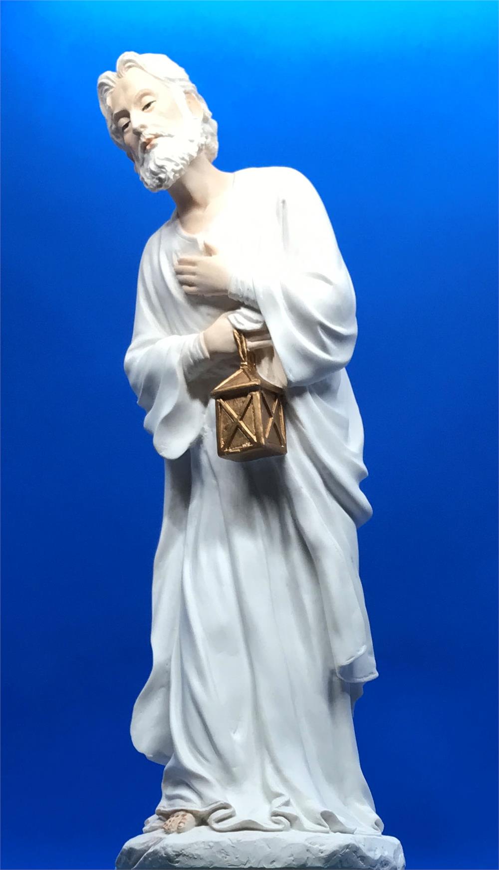 10.5" 3-pc Nativity set in White Resin with Highlights, 97213-sale