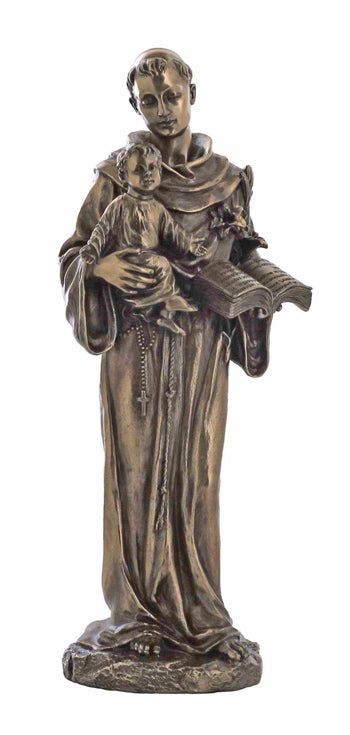 Saint Anthony, Resin, 10.5", Bronzed, 97214