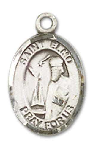 St. Elmo Charm Medal, Fine Pewter, 1/2", Your choice of chain, # 10331