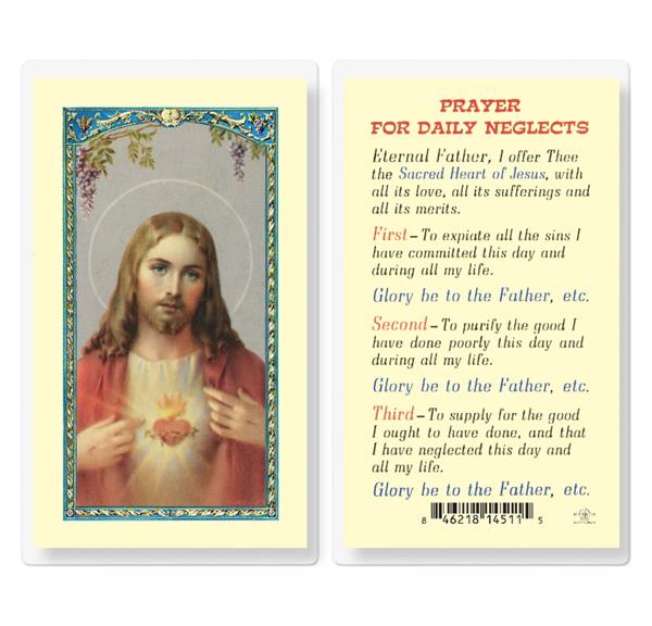 Prayer for Daily Neglects Laminated Holy Cards, 25-Count Value Pack # 99723