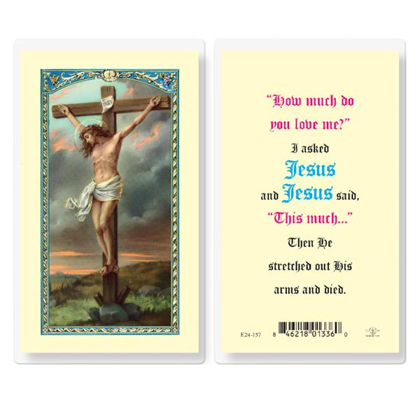 How Much Do You Love Me Laminated Holy Cards, 25-Count Value Pack # 99744