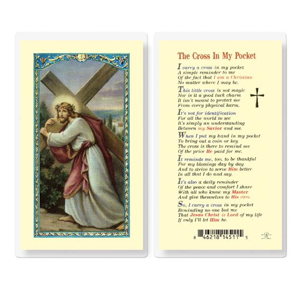 The Cross in My Pocket Laminated Holy Cards, 25-Count Value Pack # 99759