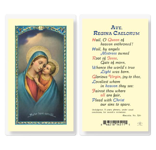 Ave Regina Caelorum Laminated Holy Cards, 25-Count Value Pack # 99796
