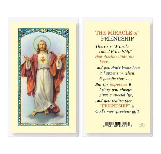 The Miracle of Friendship Laminated Holy Cards, 25-Count Value Pack # 99966