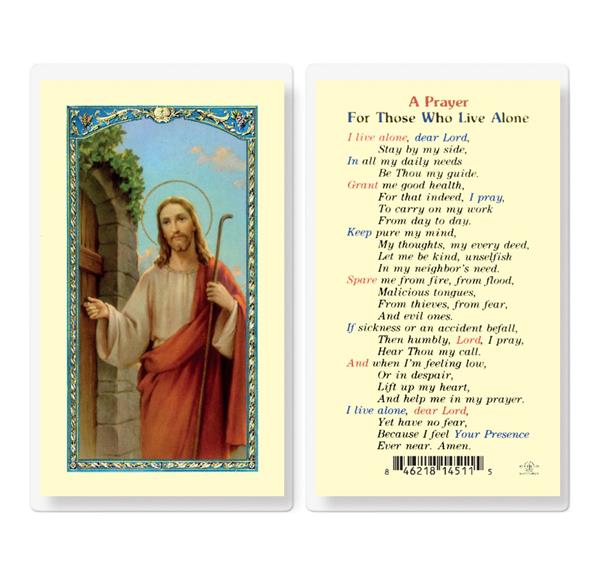 A Prayer for Those Who Live Alone Laminated Holy Cards, 25-Count Value Pack # 99975