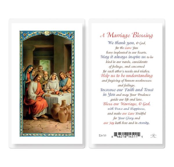A Marriage Blessing Laminated Holy Cards, 25-Count Value Pack # 99977