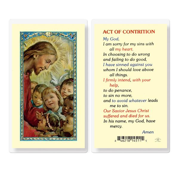 Act of Contrition Laminated Holy Cards, 25-Count Value Pack # 99979