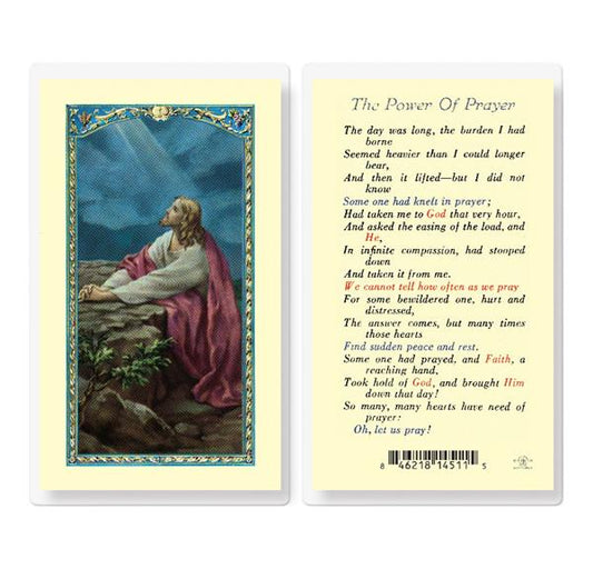 The Power of Prayer Laminated Holy Cards, 25-Count Value Pack # 99982