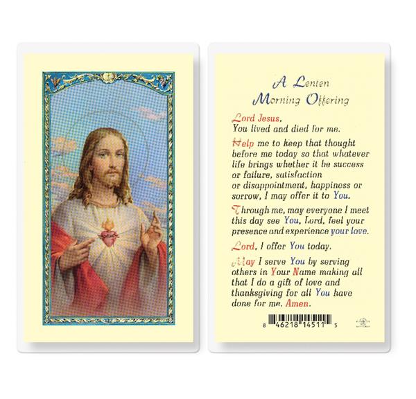 A Lenten Morning Offering Laminated Holy Cards, 25-Count Value Pack # 99988