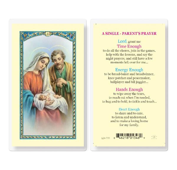 A Single Parents Prayer Laminated Holy Cards, 25-Count Value Pack # 99995