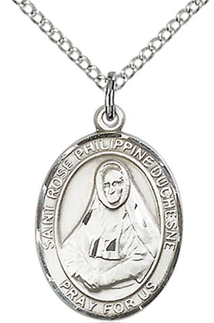 St. Rose Philippine Duchesne Medal in Fine Pewter, 3/4" tall, Your Choice of Chain # 17228