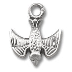 Holy Spirit Figure Medal, Sterling, 3/8", Your choice of chain, # 27290