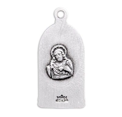 3/4" Gothic St. Jude Medal, 18" Stainless Steel Curb Chain# 29494
