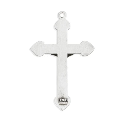Sterling Crucifix, 1-3/4", 24" Stainless Steel Curb Chain, # 96846