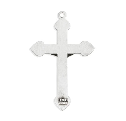 Sterling Crucifix, 1-3/4", 24" Stainless Steel Curb Chain, # 96846