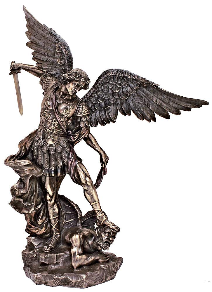 21" Veronese St. Michael Statue, Cold Cast Bronze, # 17696