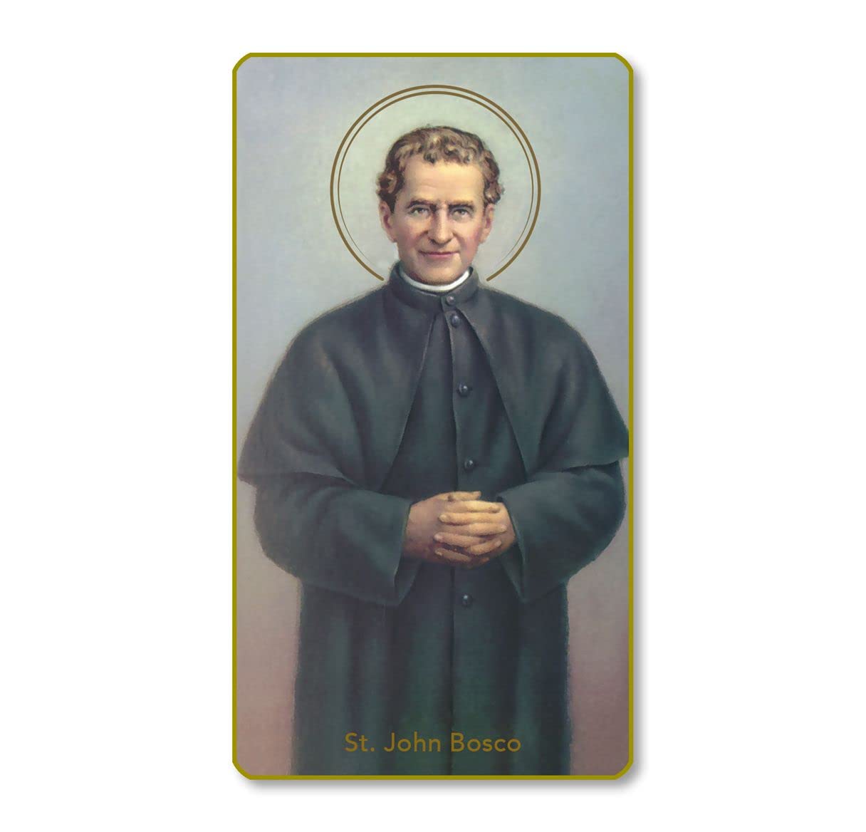 St. John Bosco Italian Paper Holy Cards, 2"x4", Blank Back, 100-Pack, # 6091
