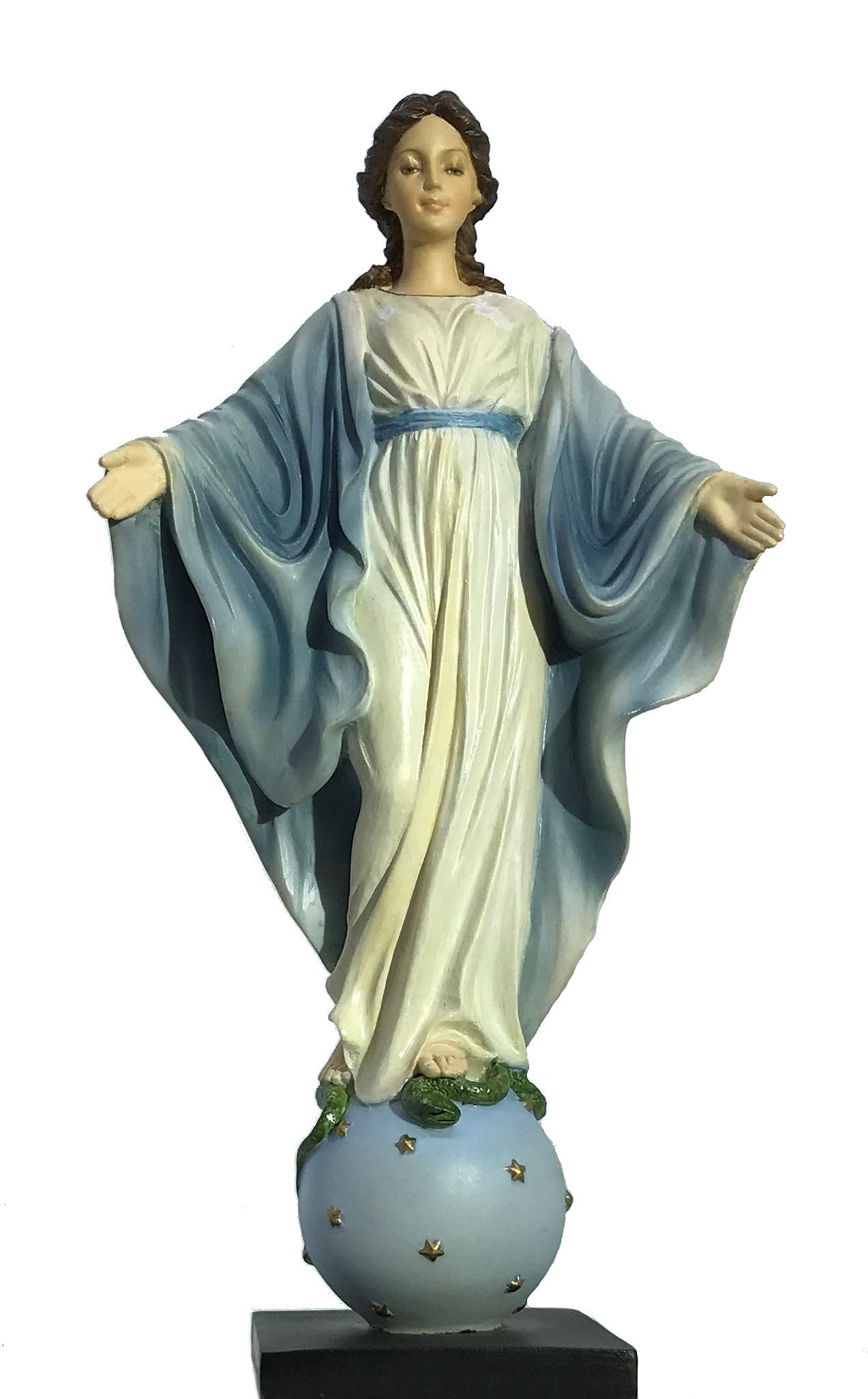 9" Our Lady of Smiles Statue, Full Color Resin, # 64537