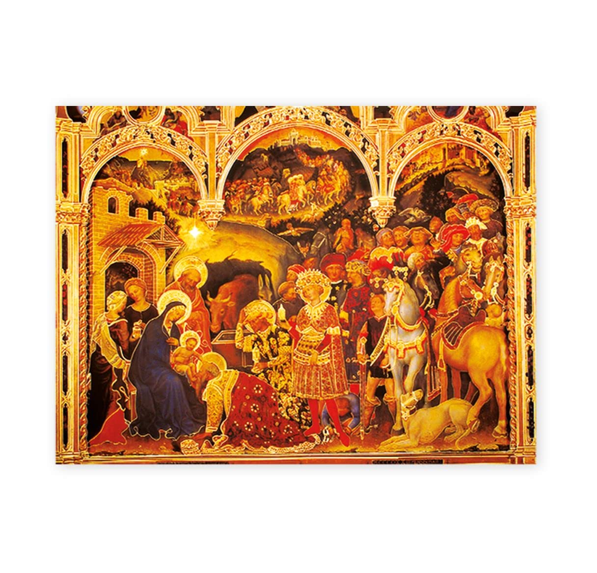 19" x 27" Poster of the Adoring Magi, Italian gold embossed, #, 98461