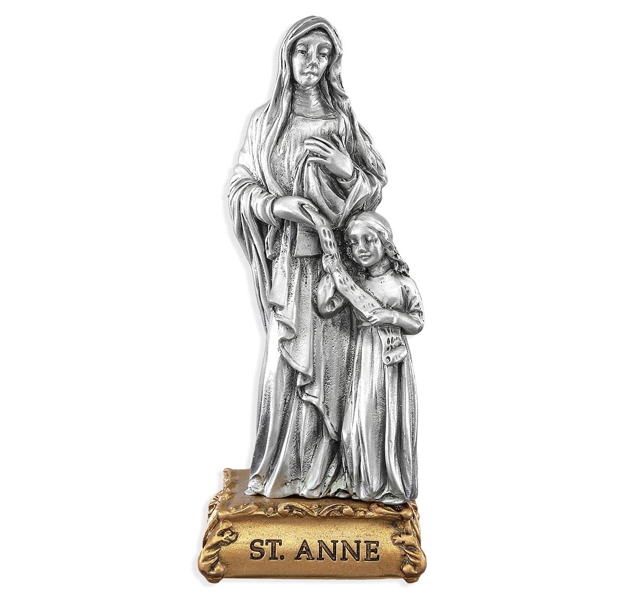 Pewter St. Anne Statue, 4-1/4", # 55502