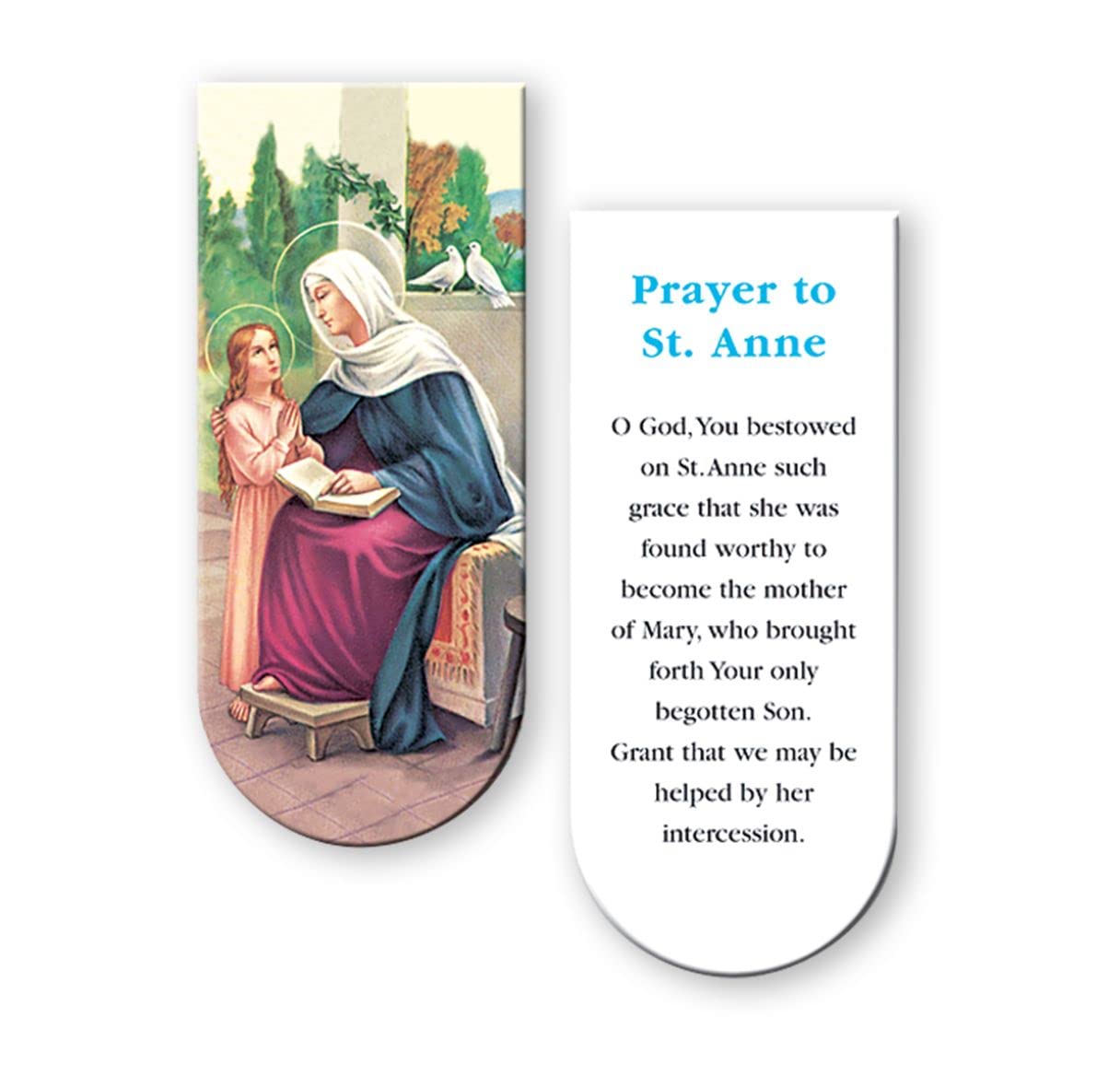 Magnetic Bookmark, 3", St. Anne, 10-Pack, # 70358