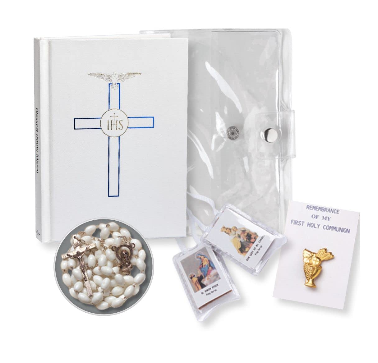 GIRL'S FIRST COMMUNION 5 PIECE GIFT SET, # 6405