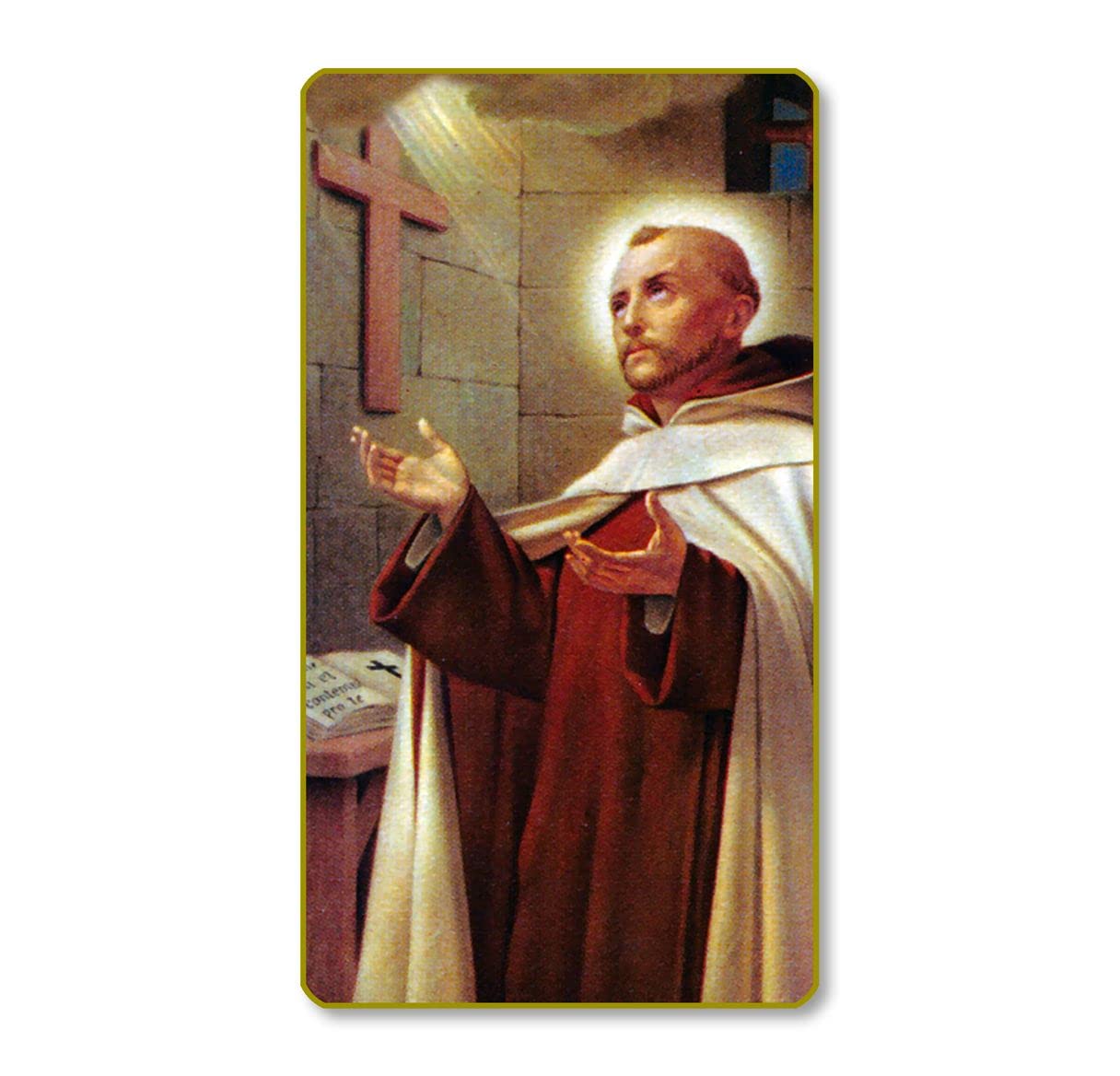 St. John of the Cross Italian Paper Holy Cards, 2"x4", Blank Back, 100-Pack, # 6318