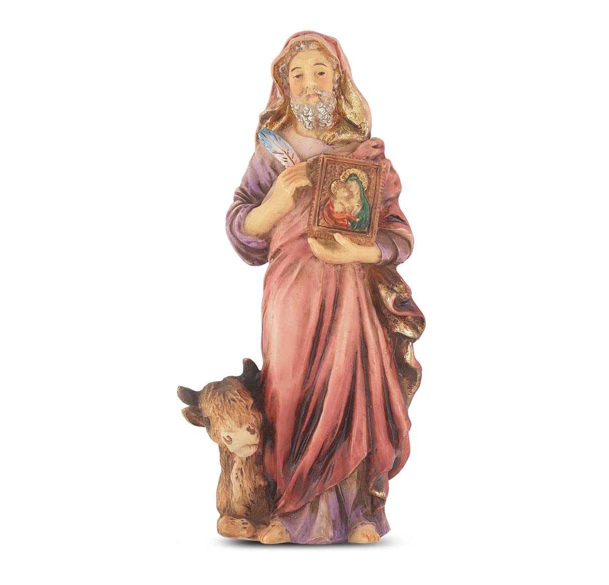 4" Full Color Resin Statue, St. Luke, # 65385